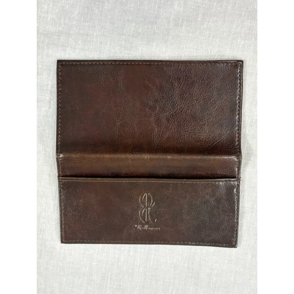 Vintage Bellerose Leather Bifold Dark Brown Wallet